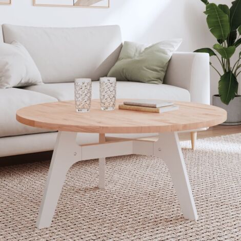 Dessus de table-Plateau de Table de Remplacement Ø90x2,5 cm rond bois massif de hêtre 923360 (1/5)