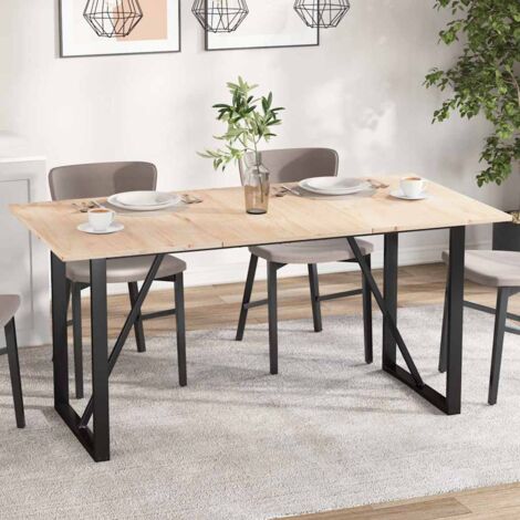 Dessus de table-Plateau de Table de Remplacement 3 pcs 80x53x1,7cm rectangulaire bois pin massif 770891 (1/5)