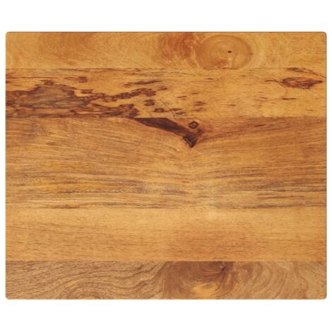 Dessus de table-Plateau de Table de Remplacement 60x50x2,5 cm rectangulaire bois massif manguier 490327 (1/5)