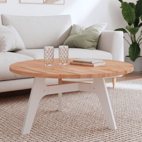 Dessus de table-Plateau de Table de Remplacement Ø90x2,5 cm rond bois massif de hêtre 102508 (1/5)