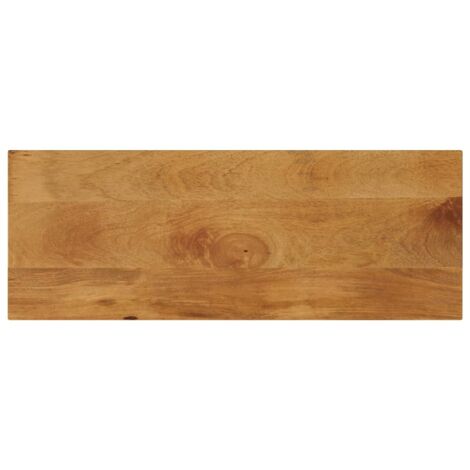Dessus de table-Plateau de Table de Remplacement 80x30x3,8 cm rectangulaire bois massif manguier 461055 (1/5)