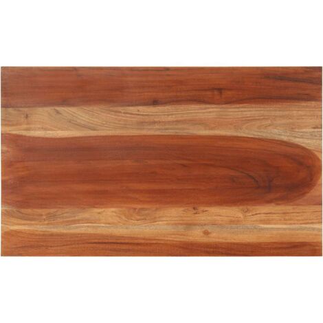 Dessus de table-Plateau de Table de Remplacement bois massif d'acacia 15-16 mm 60x100 cm 384964 (1/5)