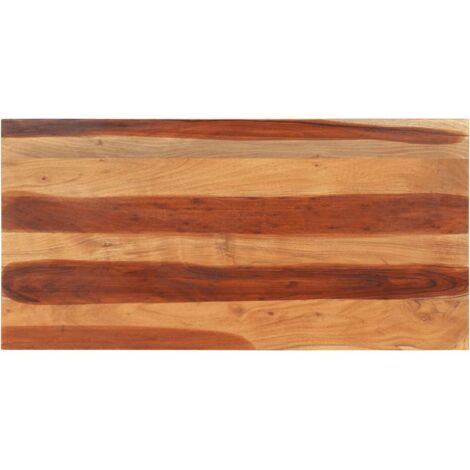 Dessus de table-Plateau de Table de Remplacement bois massif d'acacia 15-16 mm 60x120 cm 501362 (1/5)