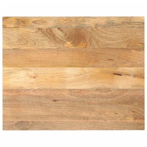 Dessus de table-Plateau de Table de Remplacement 90x80x3,8 cm rectangulaire bois massif manguier 110273 (1/5)
