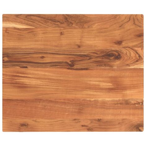 Dessus de table-Plateau de Table de Remplacement 60x50x3,8 cm rectangulaire bois massif d'acacia 265553 (1/5)