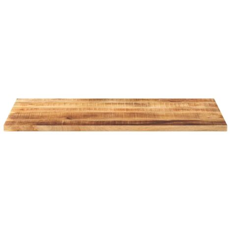 Dessus De Table Rond En Acacia Massif - Plateau De Remplacement 60x3,8 Cm - Bois Naturel Non Traité