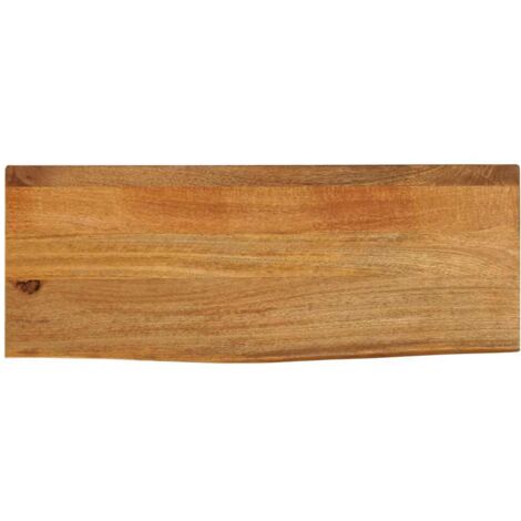 Dessus de table à bord vivant-Plateau de Table de Remplacement 70x20x3,8 cm bois massif manguier 852106 (1/5)