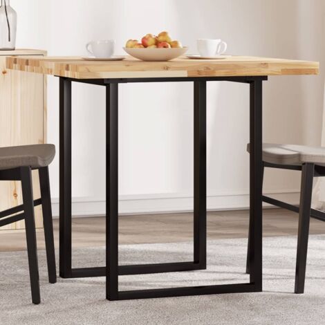 Dessus de table-Plateau de Table de Remplacement carré 80x80x4 cm bois massif d'acacia 105685 (1/5)