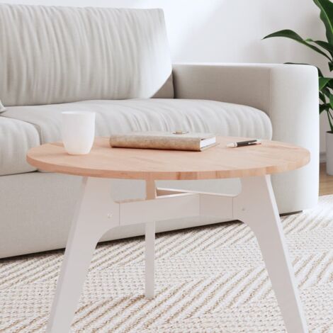 Dessus de table-Plateau de Table de Remplacement Ø60x1,5 cm rond bois massif de hêtre 254432 (1/5)