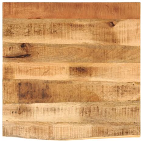 Dessus de table-Plateau de Table de Remplacement 40x40x2,5 cm bord vif bois massif manguier brut 753183 (1/5)
