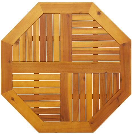 Dessus de table-Plateau de Table de Remplacement 80x80x2,2 cm octogonal bois massif d'acacia 867556 (1/5)