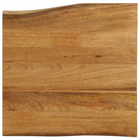 Dessus de table-Plateau de Table de Remplacement 60x60x2,5 cm bord vivant bois massif manguier 177690 (1/5)