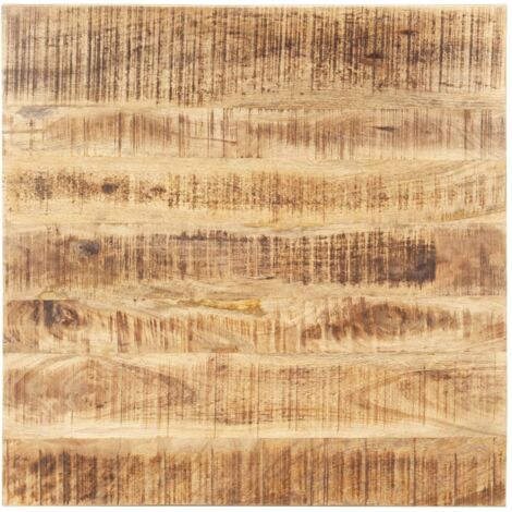 Dessus de table-Plateau de Table de Remplacement Bois de manguier solide 25-27 mm 70x70 cm 386951 (1/5)