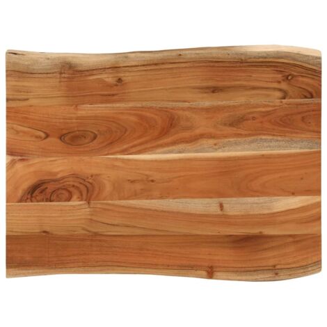 Dessus de table-Plateau de Table de Remplacement 90x60x3,8 cm rectangulaire bois massif d'acacia 277823 (1/5)