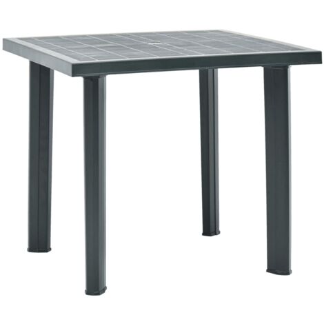 Table de jardin-Table à Manger-Table d'extérieur Vert 80x75x72 cm Plastique 987481 (1/5)