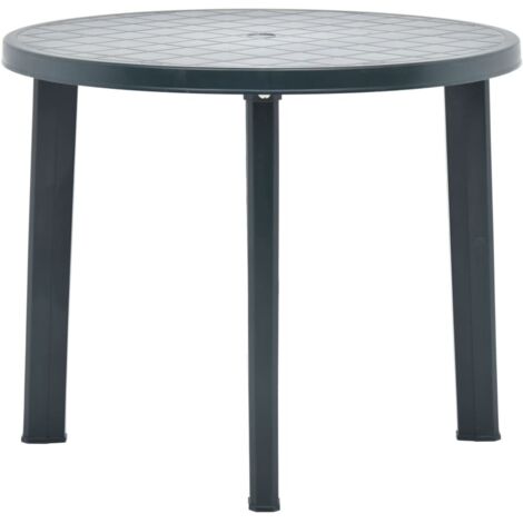 Table de jardin-Table d'extérieur Vert 89 cm Plastique 761687 (1/5)
