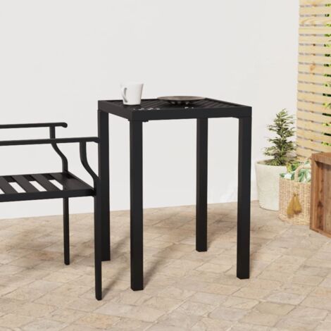 Table de jardin-Table à Manger-Table d'extérieur anthracite 50x50x72 cm acier 475288 (1/5)