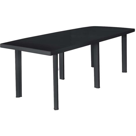 Table de jardin-Table à Manger-Table d'extérieur Anthracite 216x90x72 cm Plastique 868425 (1/5)