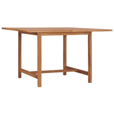 Table à dîner de jardin-Table à Manger-Table d'extérieur 110x110x75 cm Bois massif de teck 128303 (1/5)