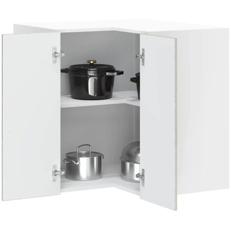 Armoire d'angle murale de cuisine-Meuble de cuisine murale-Armoire suspendue de rangement Porto sonoma gris 483522 (1/5)