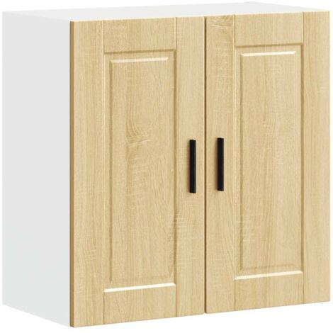 Armoire murale de cuisine Porto-Meuble de cuisine-Armoire suspendue de rangement chêne sonoma bois d'ingénierie 153234 (1/5)
