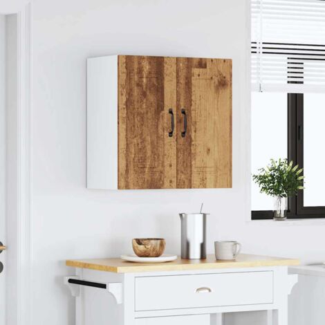 Armoire murale de cuisine Kalmar-Meuble de cuisine murale-Meuble suspendu de rangement vieux bois bois d'ingénierie 221438 (1/5)
