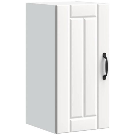 Armoire murale de cuisine Lucca-Meuble de cuisine murale-Meuble suspendu de rangement blanc bois d'ingénierie 834147 (1/5)
