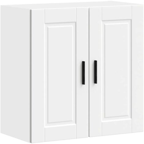 Armoire murale de cuisine Porto-Meuble de cuisine-Armoire suspendue de rangement blanc bois d'ingénierie 656717 (1/5)