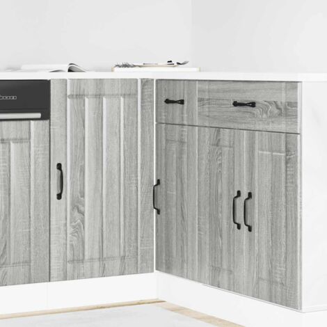 Meuble bas de cuisine Lucca-Meuble de rangement de cuisine sonoma gris bois d'ingénierie 386904 (1/5)