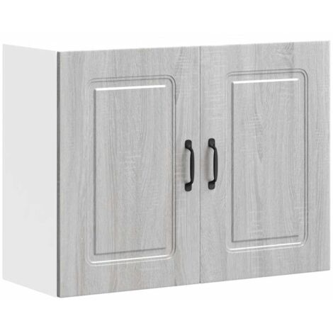 Armoire murale de cuisine Kalmar-Meuble de cuisine murale-Meuble suspendu de rangement sonoma gris bois d'ingénierie 501231 (1/5)