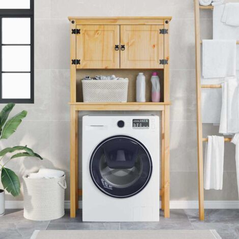 Armoire pour machine à laver salle de bain-Meuble de salle de bain Corona pin massif 598665