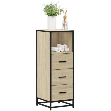 Armoire de salle de bain-Meuble de salle de bain chêne sonoma 35x37,5x100 cm 375116 (1/5)