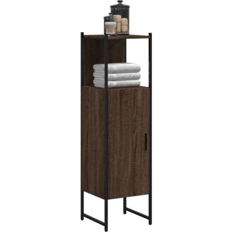Armoire de salle de bain-Meuble de salle de bain chêne marron 33x33x120,5 cm 748276 (1/5)