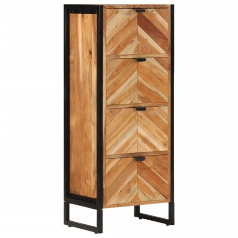 Armoire de salle de bain-Meuble de salle de bain bois massif d'acacia et fer 251518 (1/5)
