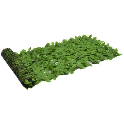 Écran de balcon avec feuilles vert-Paravents de balcon-Protection latérale de balco 200x75 cm 355609 (1/5)