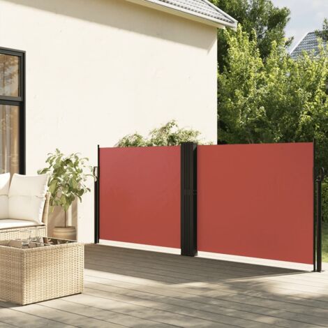 Auvent latéral rétractable-Store banne rétractable terre cuite 140x600 cm 515723 (1/5)