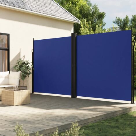 Auvent latéral rétractable-Store banne rétractable bleu 220x600 cm 555752 (1/5)