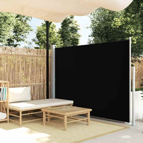 Auvent latéral rétractable-Store banne rétractable 160 x 500 cm Noir 614597 (1/5)