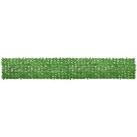 Écran de balcon avec feuilles vert-Paravents de balcon-Protection latérale de balco 500x75 cm 785253 (1/5)