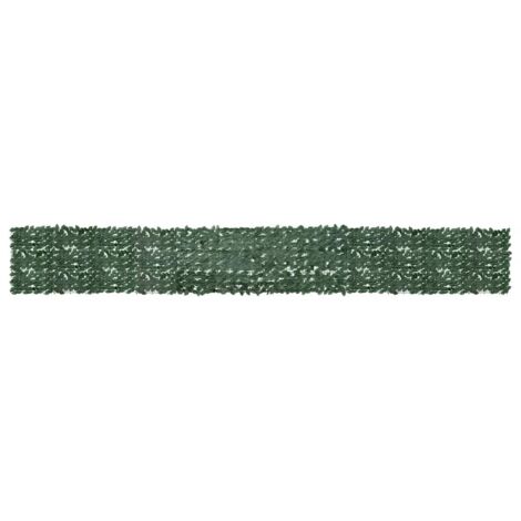 Écran de balcon avec feuilles vert-Paravents de balcon-Protection latérale de balco foncé 600x75 cm 965519 (1/5)