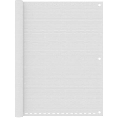 Écran de balcon-Paravents de balcon-Protection latérale de balco Blanc 120x400 cm PEHD 351064 (1/5)