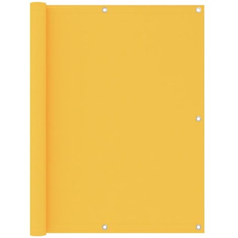 Écran de balcon-Paravents de balcon-Protection latérale de balco Jaune 120x400 cm Tissu Oxford 970475 (1/5)