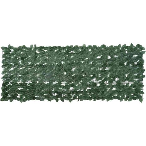 Écran de balcon avec feuilles vert-Paravents de balcon-Protection latérale de balco foncé 200x75 cm 818998 (1/5)