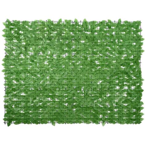 Écran de balcon avec feuilles vert-Paravents de balcon-Protection latérale de balco 200x150 cm 793794 (1/5)