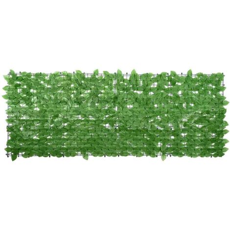 Écran de balcon avec feuilles vert-Paravents de balcon-Protection latérale de balco 200x75 cm 517292 (1/5)