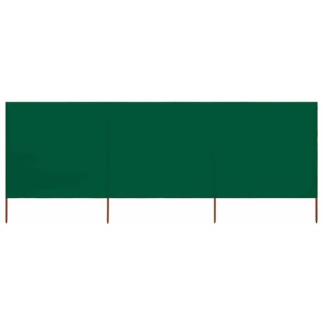Paravent 3 panneaux-Cloison de séparation-Séparateur de pièce Tissu 400 x 80 cm Vert 347544 (1/5)