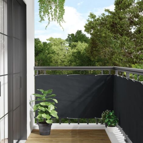 Écran de balcon-Paravents de balcon-Protection latérale de balco Anthracite 75x500 cm Tissu Oxford 206993 (1/5)