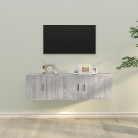 Ensemble de meubles TV 2 pcs-Banc TV-Meuble Télé Sonoma gris Bois d'ingénierie 569005 (1/5)