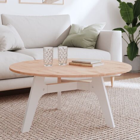 Dessus de table-Plateau de Table de Remplacement Ø90x1,5 cm rond bois massif de hêtre 963977 (1/5)