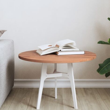 Dessus de table-Plateau de Table de Remplacement Ø50x1,5 cm rond bois massif de hêtre 840696 (1/5)